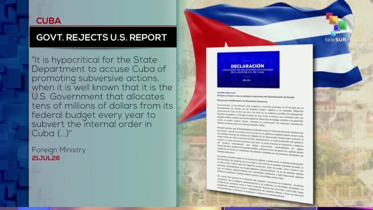 Cuba | Ministry of Foreign Affairs rejects U.S. report