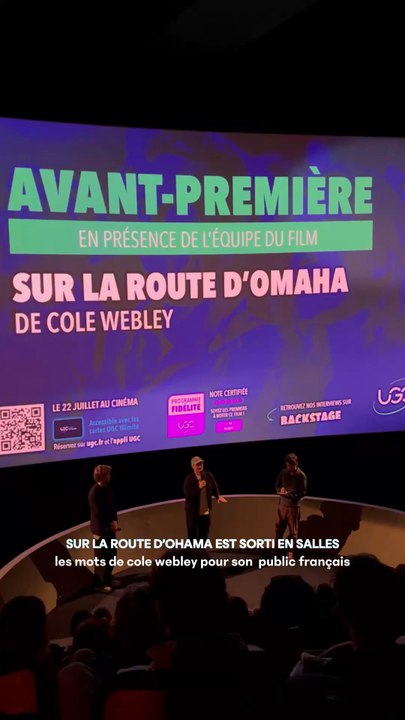 LFILM « SUR LA ROUTE D’OMAHA » SORT AU CINÉMA AUJOURD’HUI !