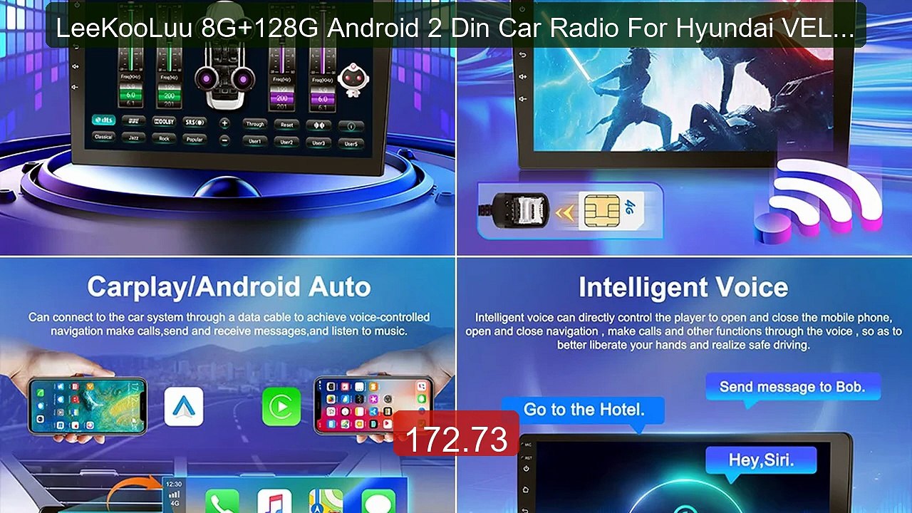 LeeKooLuu 8G+128G Android 2 Din Car Radio For Hyundai VELOS... -- Top Pick 2026 | Unbeatable Price!