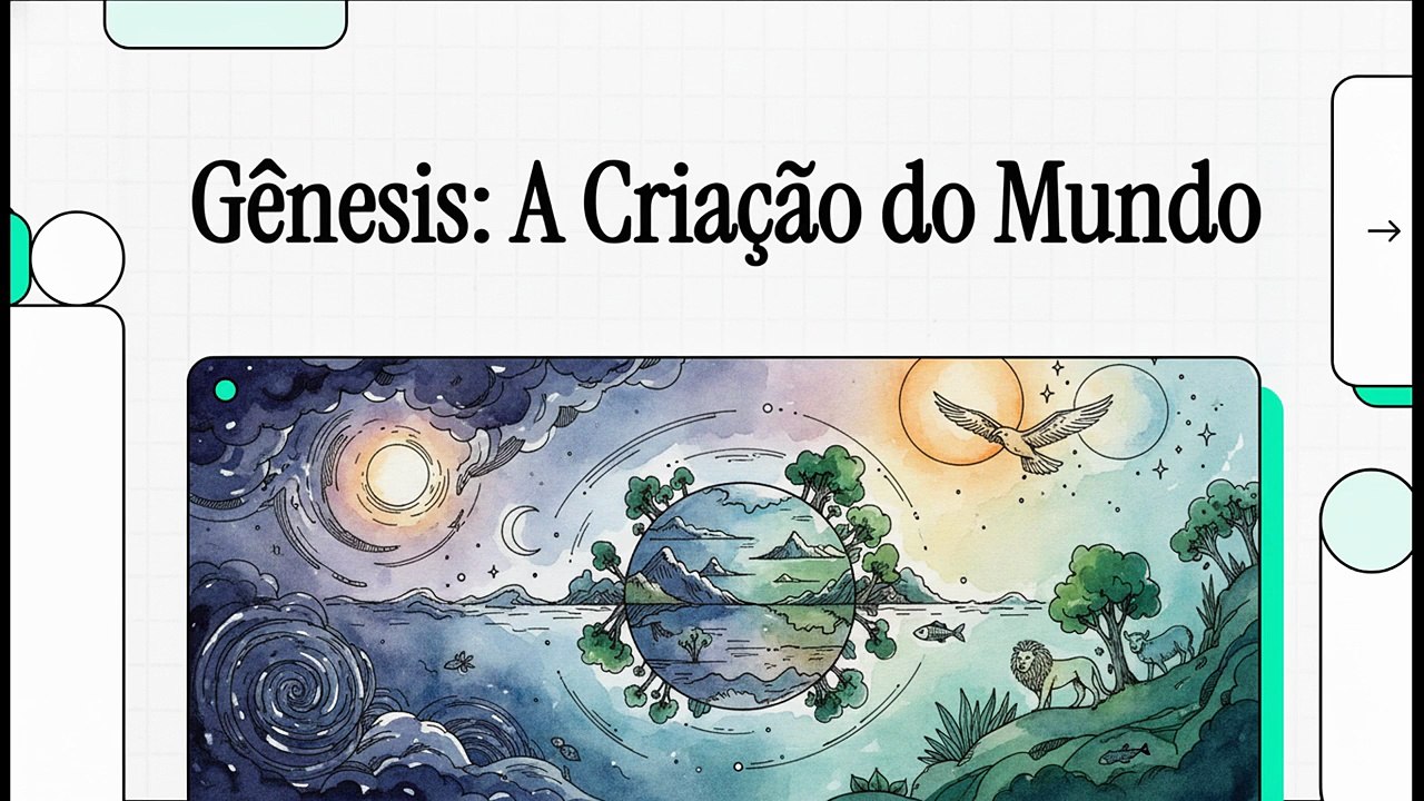 Gênesis: A Criação do Mundo | Capítulo 1 e 2 | Bíblia Ilustrada