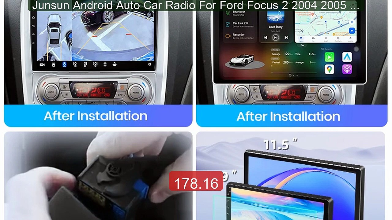 Junsun Android Auto Car Radio For Ford Focus 2 2004 2005 2006... -- Amazing Value 2026 | Must Have!