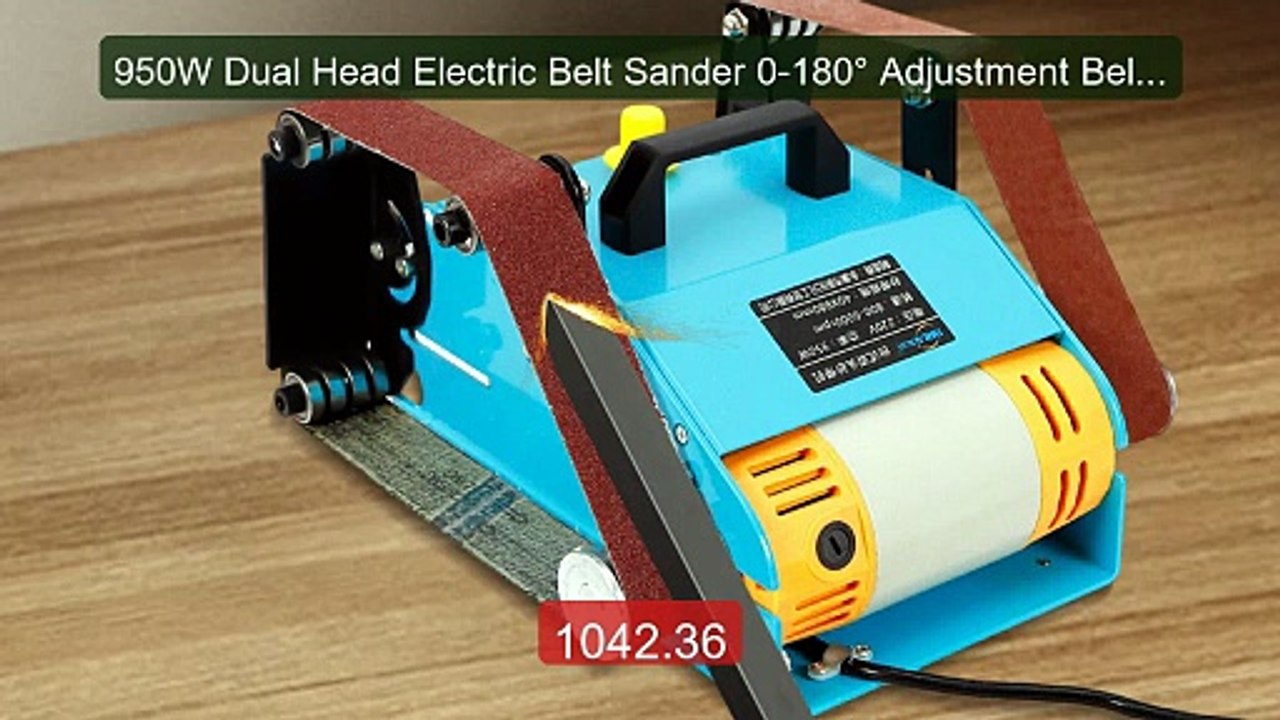 950W Dual Head Electric Belt Sander 0-180° Adjustment Belt An... -- Amazing Value 2026 | Must Have!