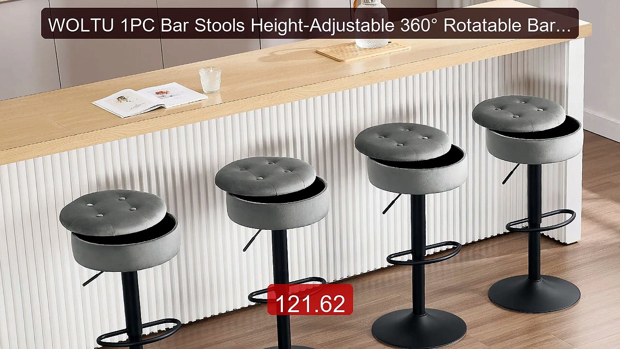 WOLTU 1PC Bar Stools Height-Adjustable 360° Rotatable Bar Chair wit... -- Top Rated 2026 | Buy Now!