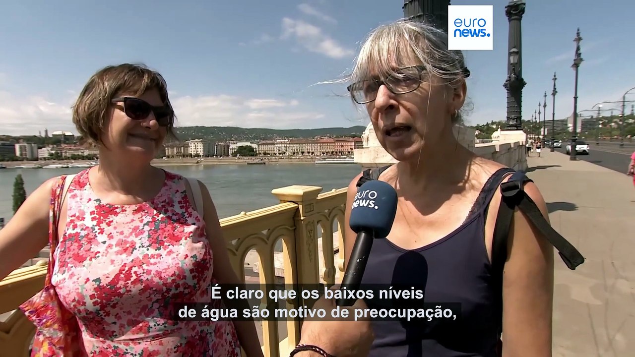 Níveis de água historicamente baixos no curso inferior do Danúbio