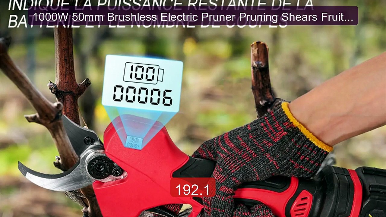 1000W 50mm Brushless Electric Pruner Pruning Shears Fruit T... -- Top Pick 2026 | Unbeatable Price!