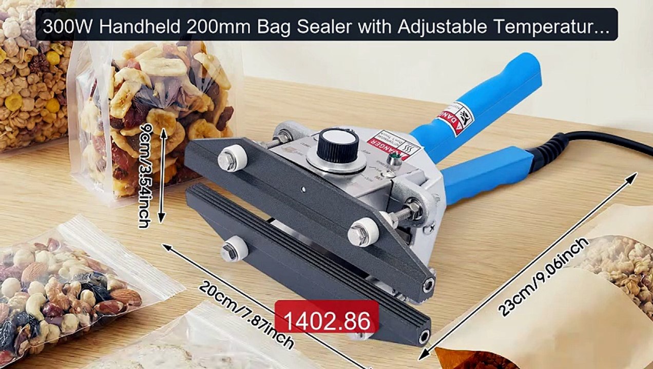 300W Handheld 200mm Bag Sealer with Adjustable Temperature, Portab... -- Best Deal 2026 | Shop Now!