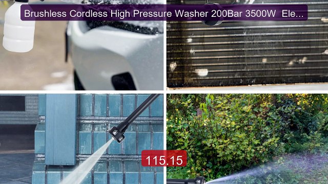 Brushless Cordless High Pressure Washer 200Bar 3500W Electric... Best Buy 2026 | Great Quality!
