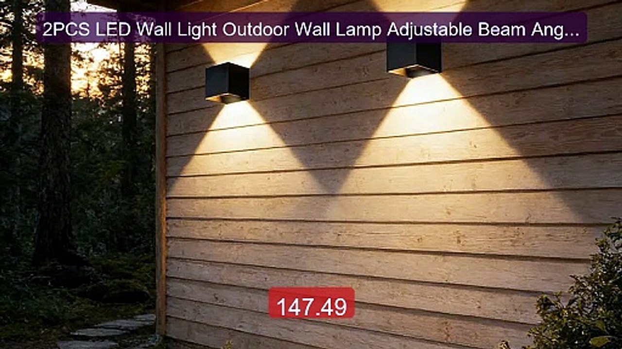 2PCS LED Wall Light Outdoor Wall Lamp Adjustable Beam Angle IP... -- Hot Deal 2026 | Limited Offer!