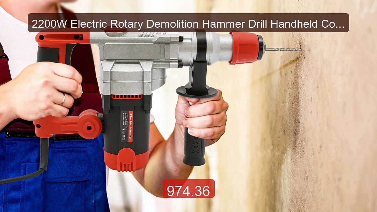2200W Electric Rotary Demolition Hammer Drill Handheld Concrete Br... -- Best Deal 2026 | Shop Now!