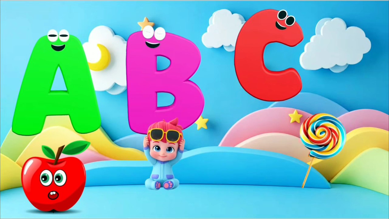 The ABC Phonics Song with Apple 🍎 | Alphabet A to Z | To…