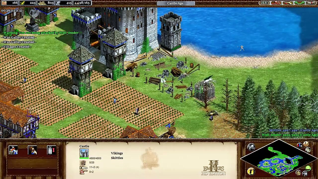 Age of Empires 2 Vikings vs Franks
