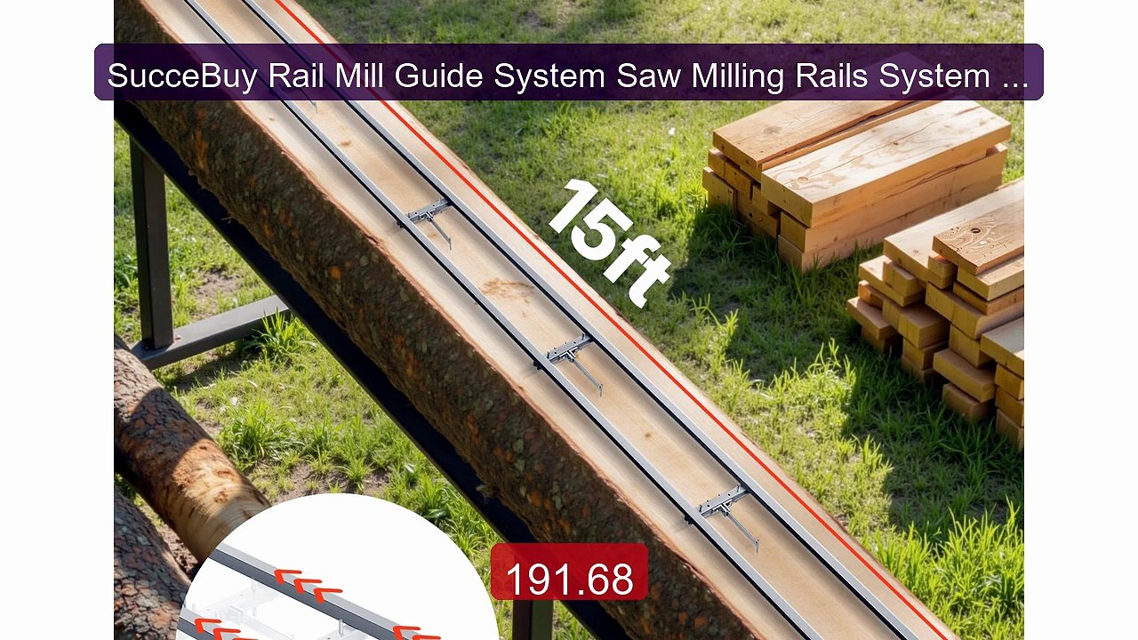 SucceBuy Rail Mill Guide System Saw Milling Rails System Works with... -- Top Rated 2026 | Buy Now!