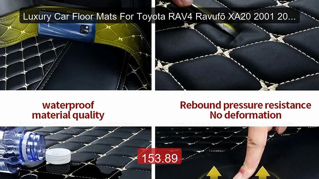 Luxury Car Floor Mats For Toyota RAV4 Ravufō XA20 2001 2002 20... -- Best Buy 2026 | Great Quality!