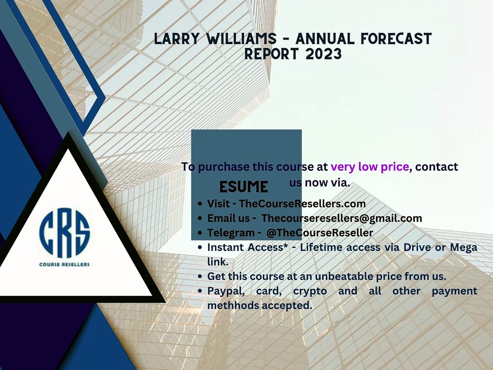 Thecoursereseller.com - Larry Williams – Annual Forecast Report 2023