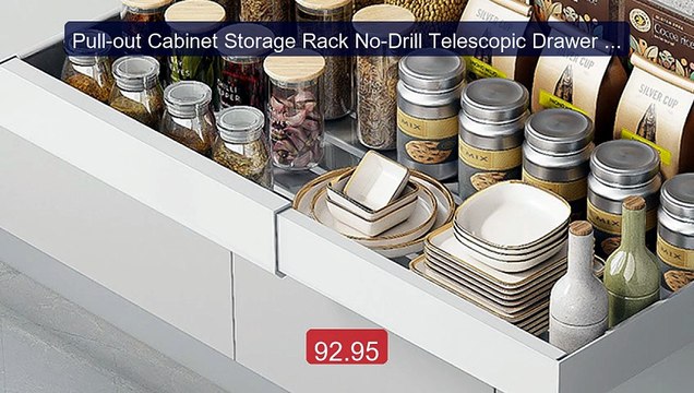 Pull-out Cabinet Storage Rack No-Drill Telescopic Drawer Cabi... Amazing Value 2026 | Must Have!
