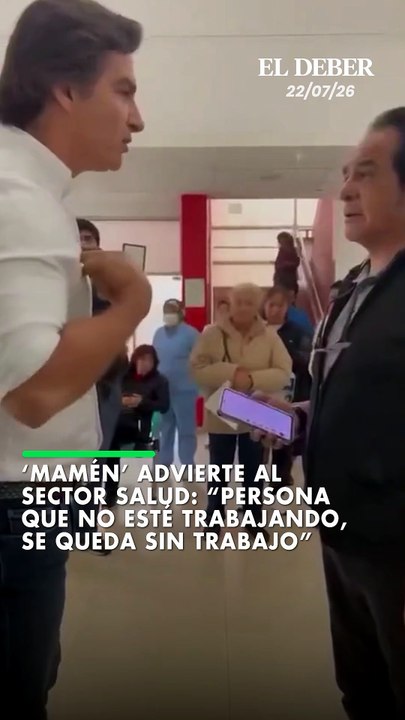 ‘Mamén’ advierte al sector salud: “Persona que no esté trabajando, se queda sin trabajo”