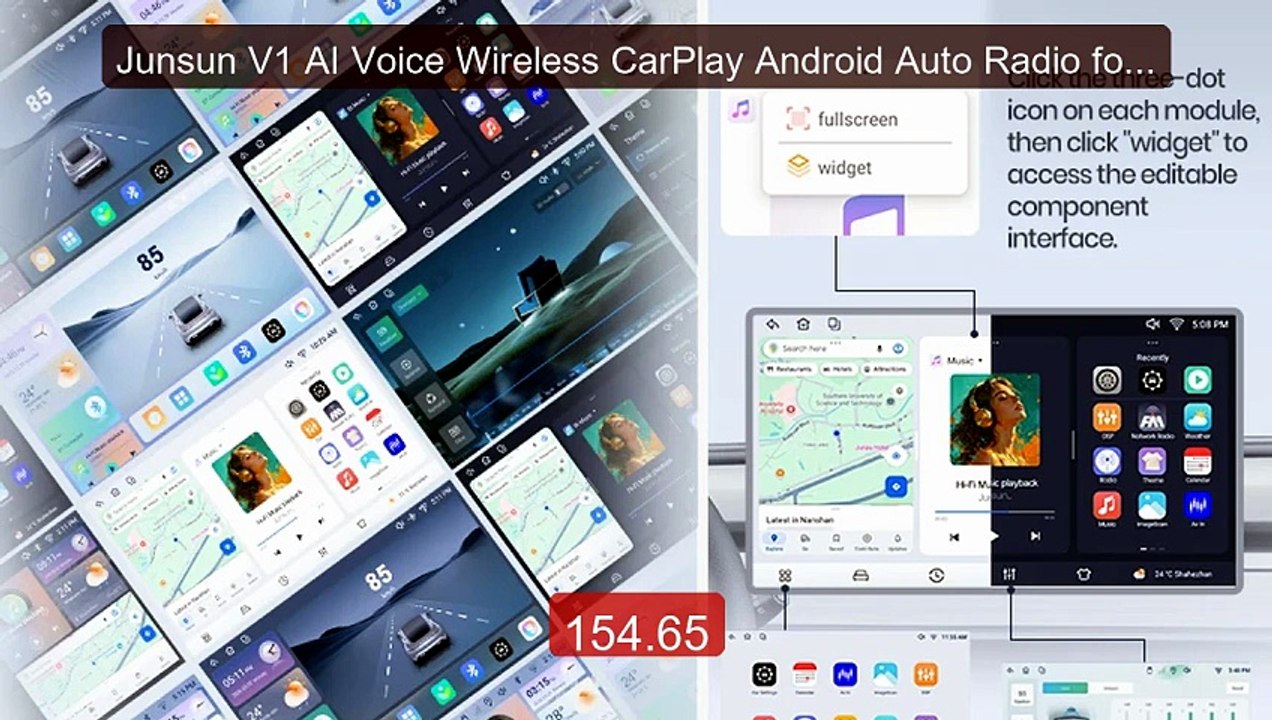 Junsun V1 AI Voice Wireless CarPlay Android Auto Radio for Ch... -- Amazing Value 2026 | Must Have!