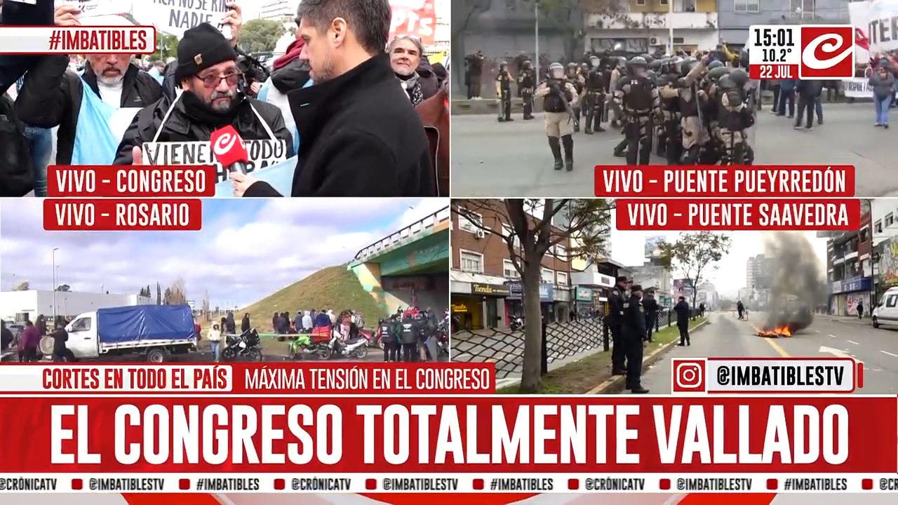 Crisis, marcha y tensión: el drama de los jubilados