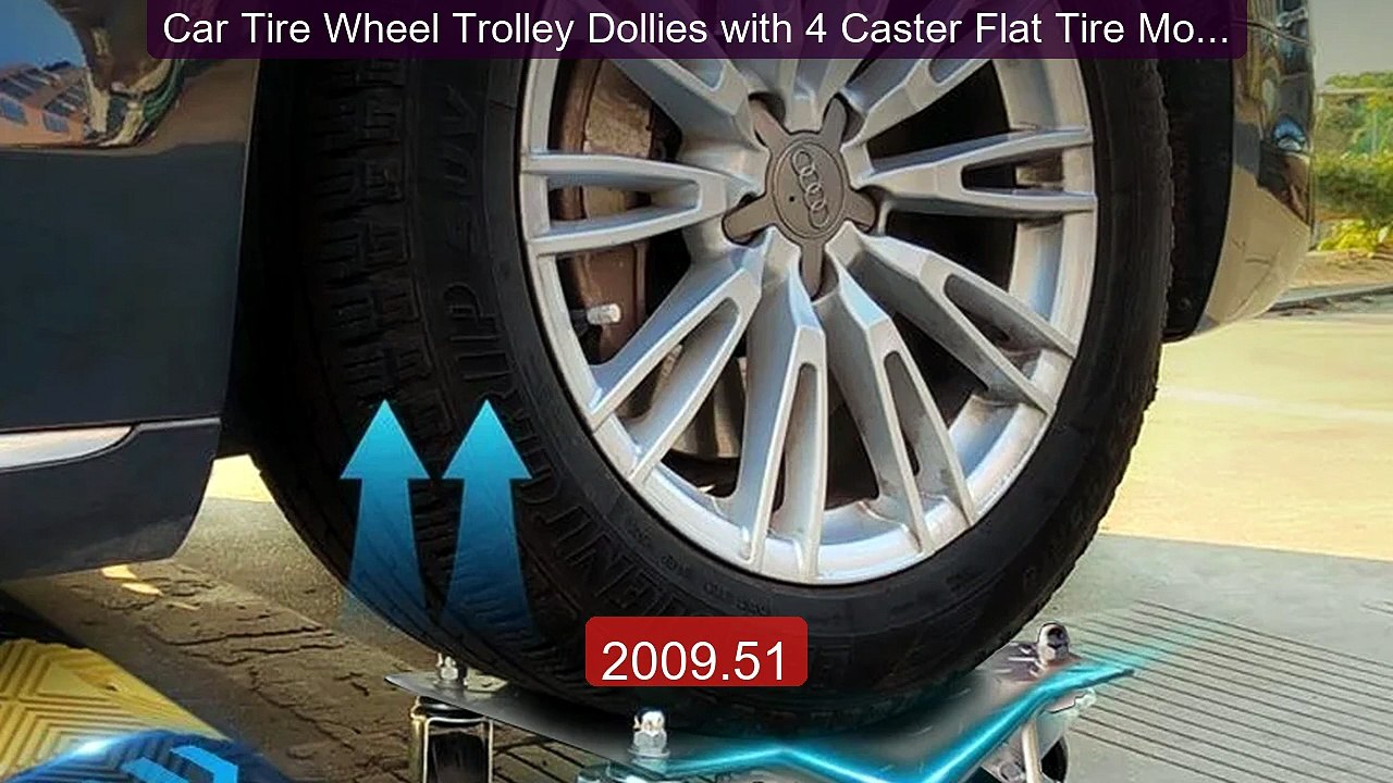 Car Tire Wheel Trolley Dollies with 4 Caster Flat Tire Movi... -- Top Pick 2026 | Unbeatable Price!