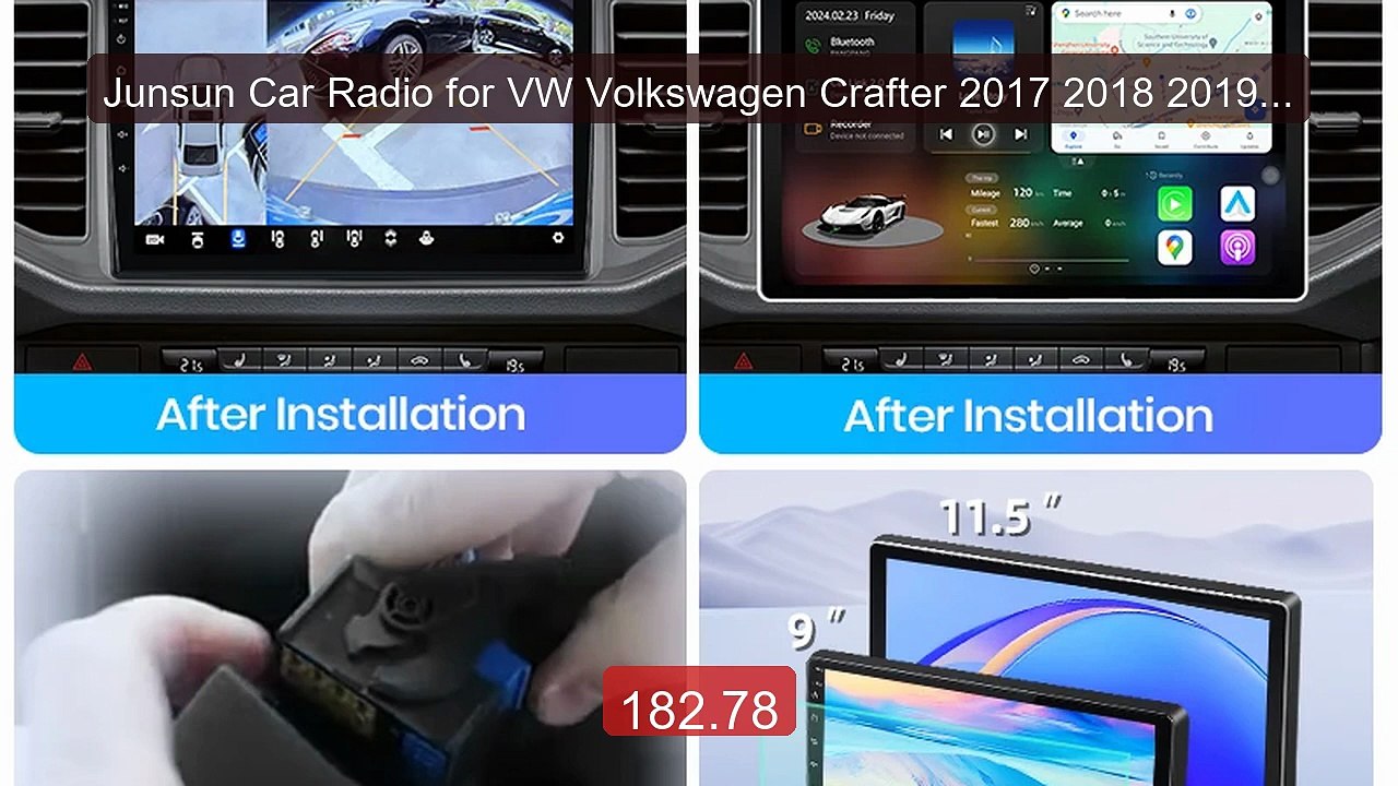 Junsun Car Radio for VW Volkswagen Crafter 2017 2018 2019 202... -- Amazing Value 2026 | Must Have!