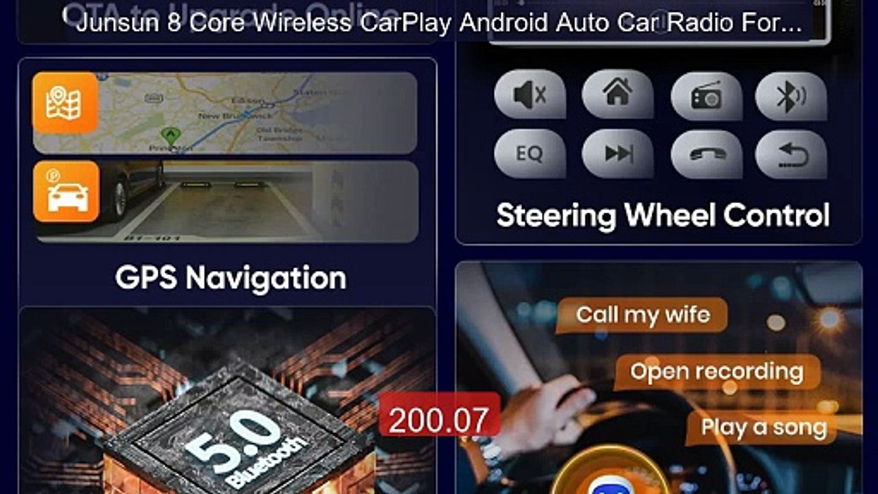 Junsun 8 Core Wireless CarPlay Android Auto Car Radio For M... -- Top Pick 2026 | Unbeatable Price!