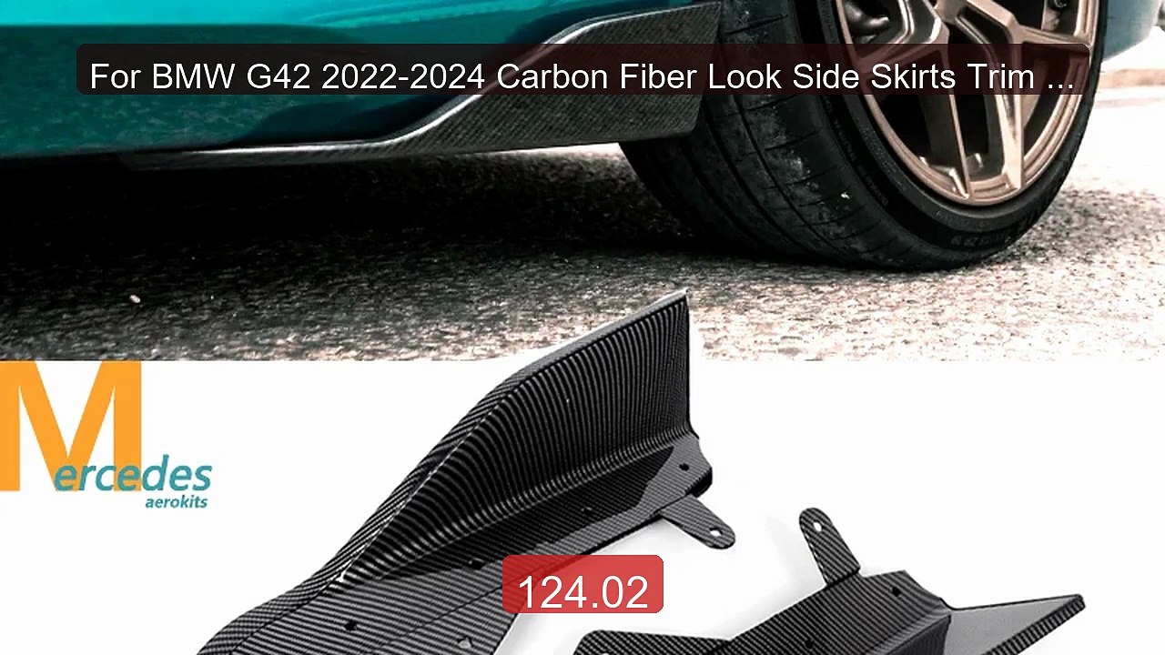 For BMW G42 2022-2024 Carbon Fiber Look Side Skirts Trim Flaps Cove... -- Top Rated 2026 | Buy Now!
