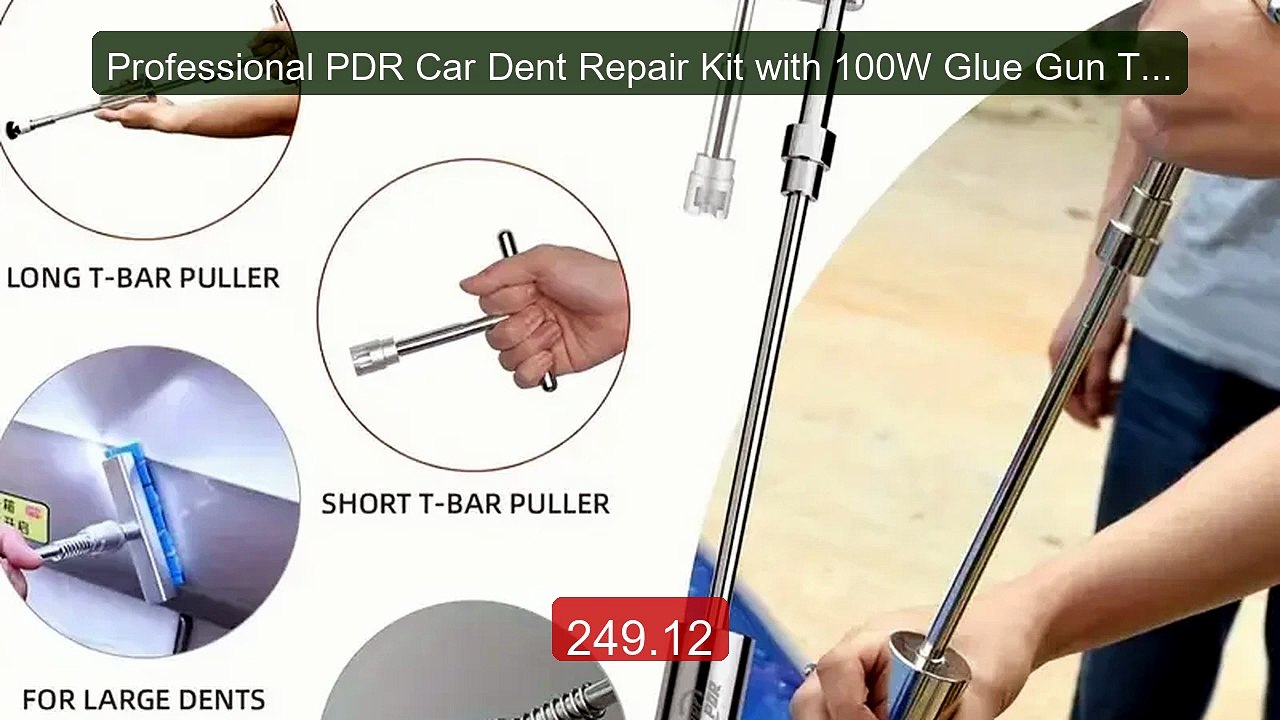 Professional PDR Car Dent Repair Kit with 100W Glue Gun T-Sli... -- Amazing Value 2026 | Must Have!