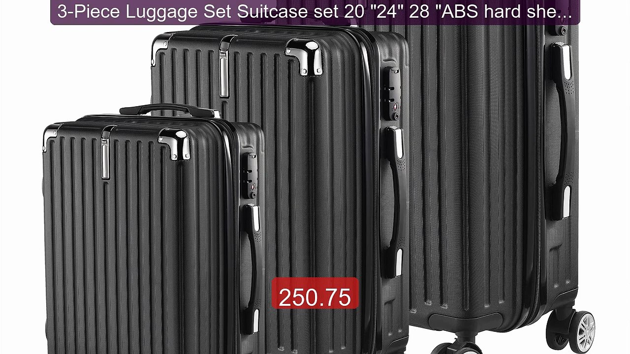 3-Piece Luggage Set Suitcase set 20 