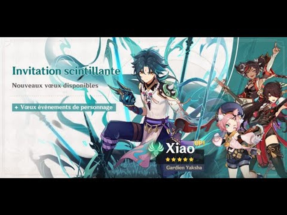 Genshin Impact FR | Invocation Xiao, Géosaure Antique et event photo