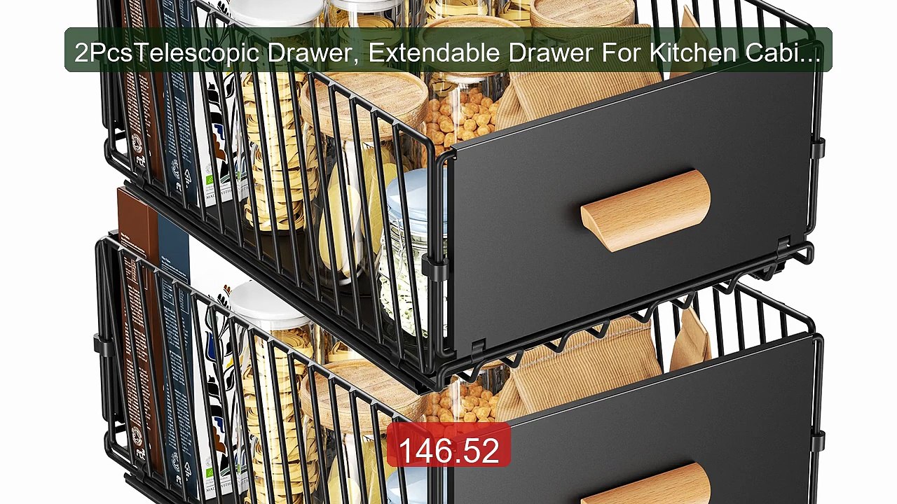 2PcsTelescopic Drawer, Extendable Drawer For Kitchen Cabine... -- Top Pick 2026 | Unbeatable Price!