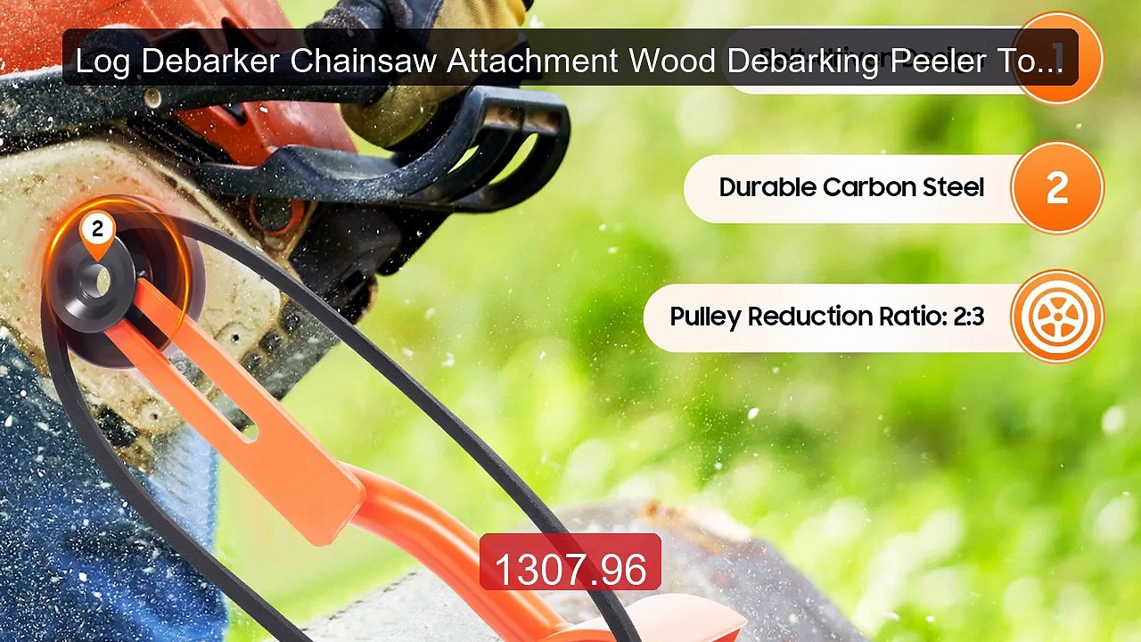 Log Debarker Chainsaw Attachment Wood Debarking Peeler Tool... -- Top Pick 2026 | Unbeatable Price!