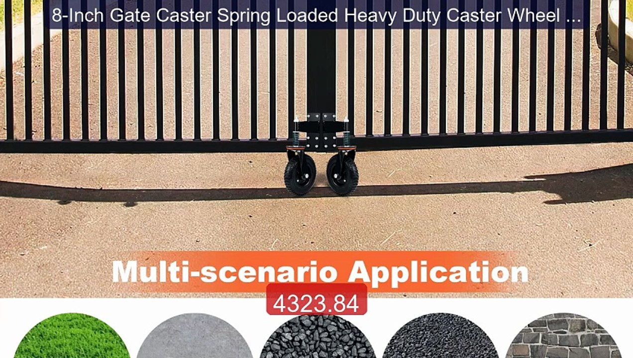8-Inch Gate Caster Spring Loaded Heavy Duty Caster Wheel 360 Degre... -- Best Deal 2026 | Shop Now!