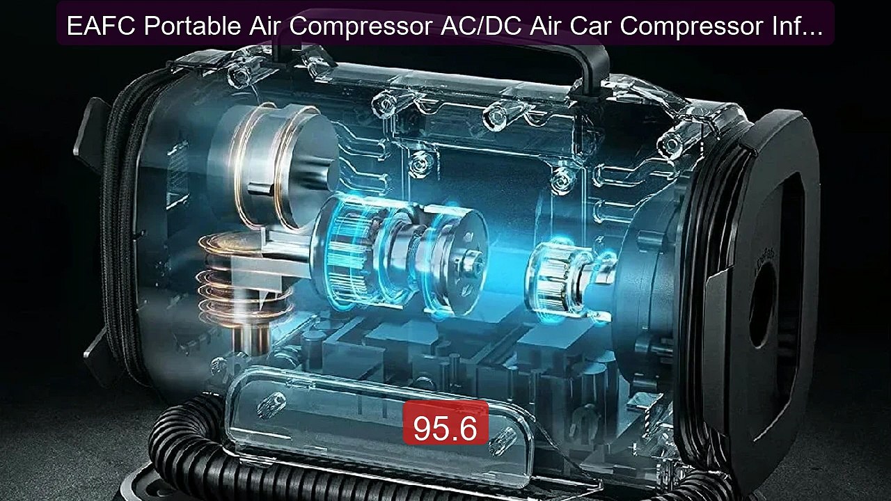EAFC Portable Air Compressor AC/DC Air Car Comp...