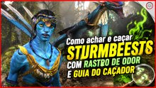 Avatar Frontiers of Pandora, Como achar e caçar Sturmbeests com rastro de odor e guia do caçador