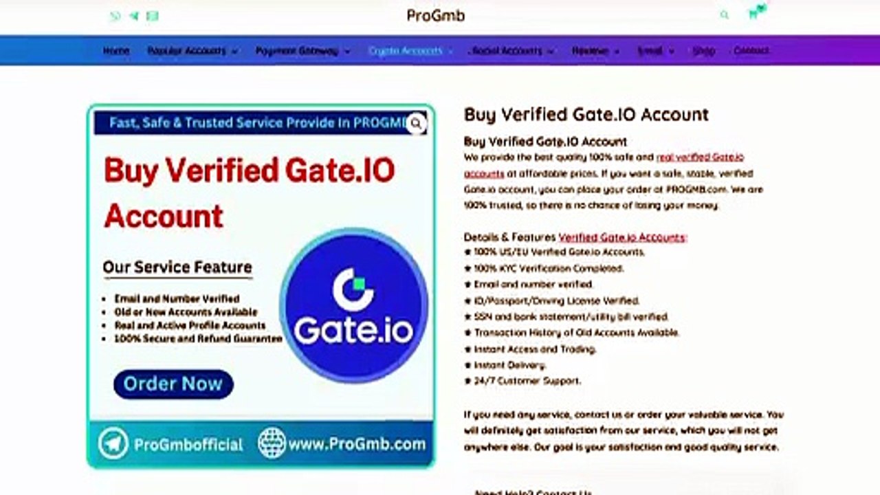 Top 15 Best Sites to Buy Verified Gate.IO Accounts ...2026