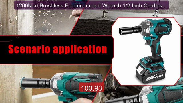1200N.m Brushless Electric Impact Wrench 1/2 Inch Cordless ... Top Pick 2026 | Unbeatable Price!