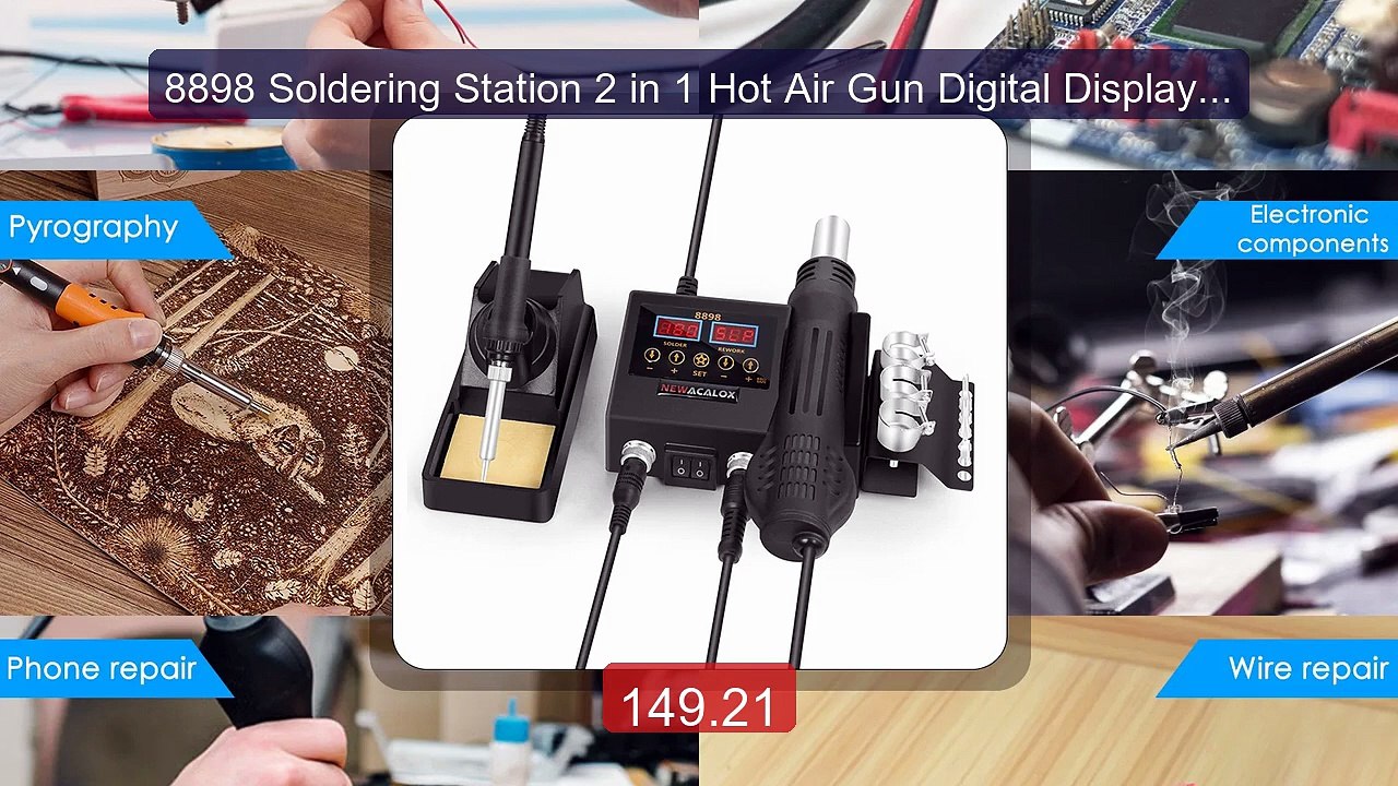 8898 Soldering Station 2 in 1 Hot Air Gun Digital Display Welding ... -- Best Deal 2026 | Shop Now!