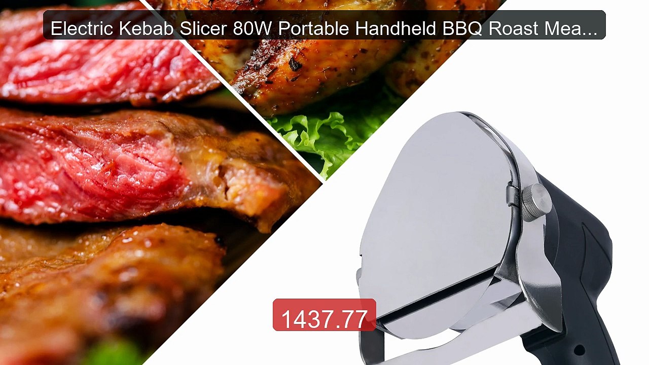 Electric Kebab Slicer 80W Portable Handheld BBQ Roast Meat Cutting ... -- Top Rated 2026 | Buy Now!