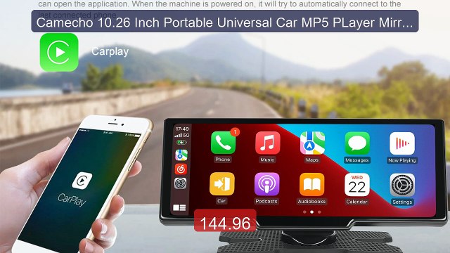 Camecho 10.26 Inch Portable Universal Car MP5 PLayer Mirrorli... Amazing Value 2026 | Must Have!