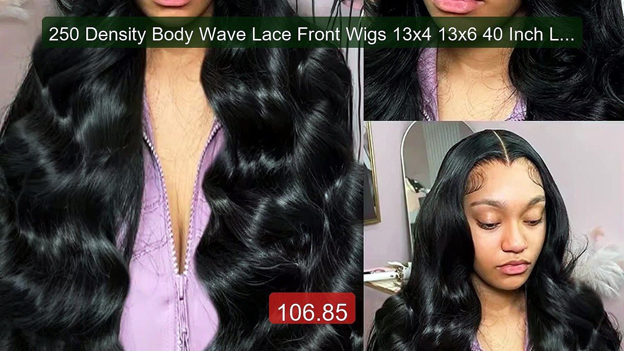 250 Density Body Wave Lace Front Wigs 13x4 13x6 40 Inch Lace ... -- Amazing Value 2026 | Must Have!