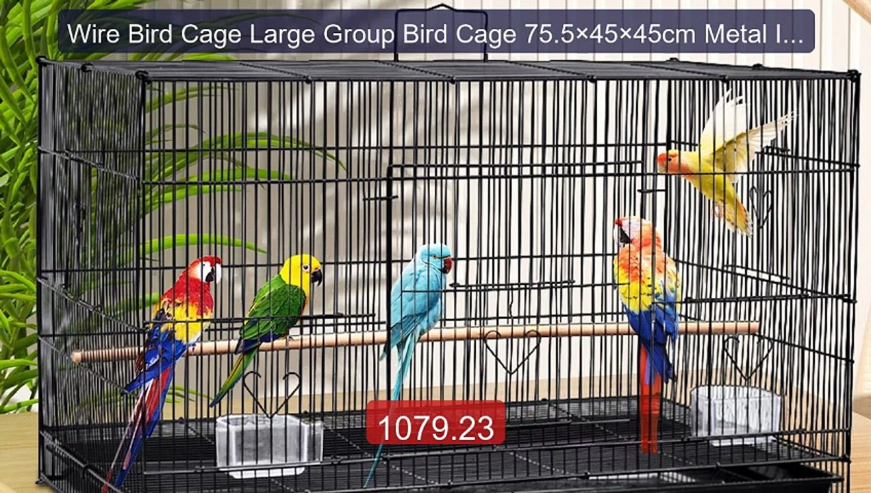 Wire Bird Cage Large Group Bird Cage 75.5×45×45cm Metal Iron Pet B... -- Best Deal 2026 | Shop Now!