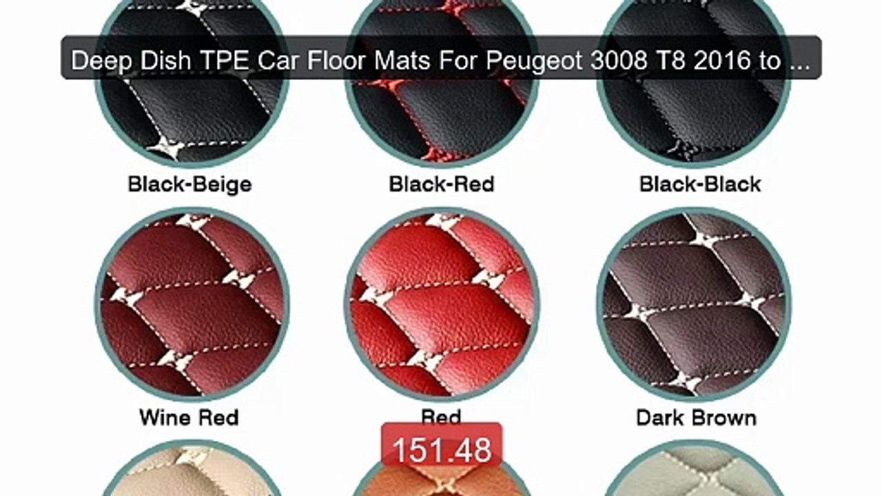 Deep Dish TPE Car Floor Mats For Peugeot 3008 T8 2016 to 2023 ... -- Hot Deal 2026 | Limited Offer!