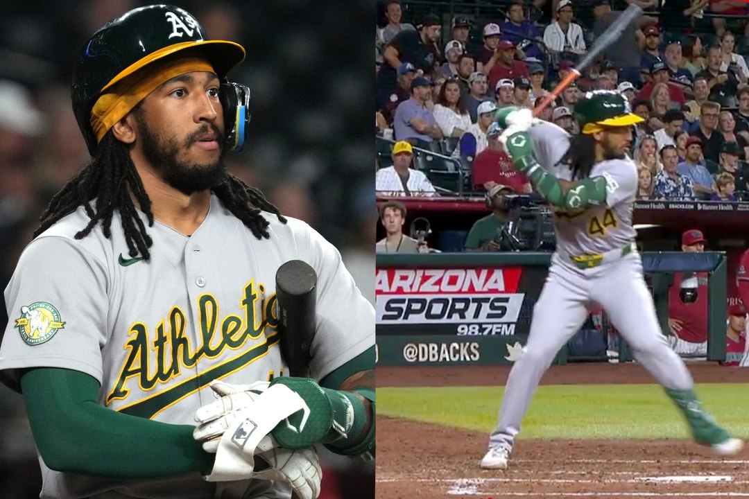 Athletics rookie Joshua Kuroda-Grauer undergoes...