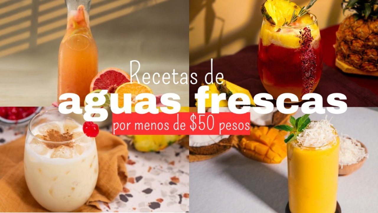 5 recetas de aguas frescas para el verano