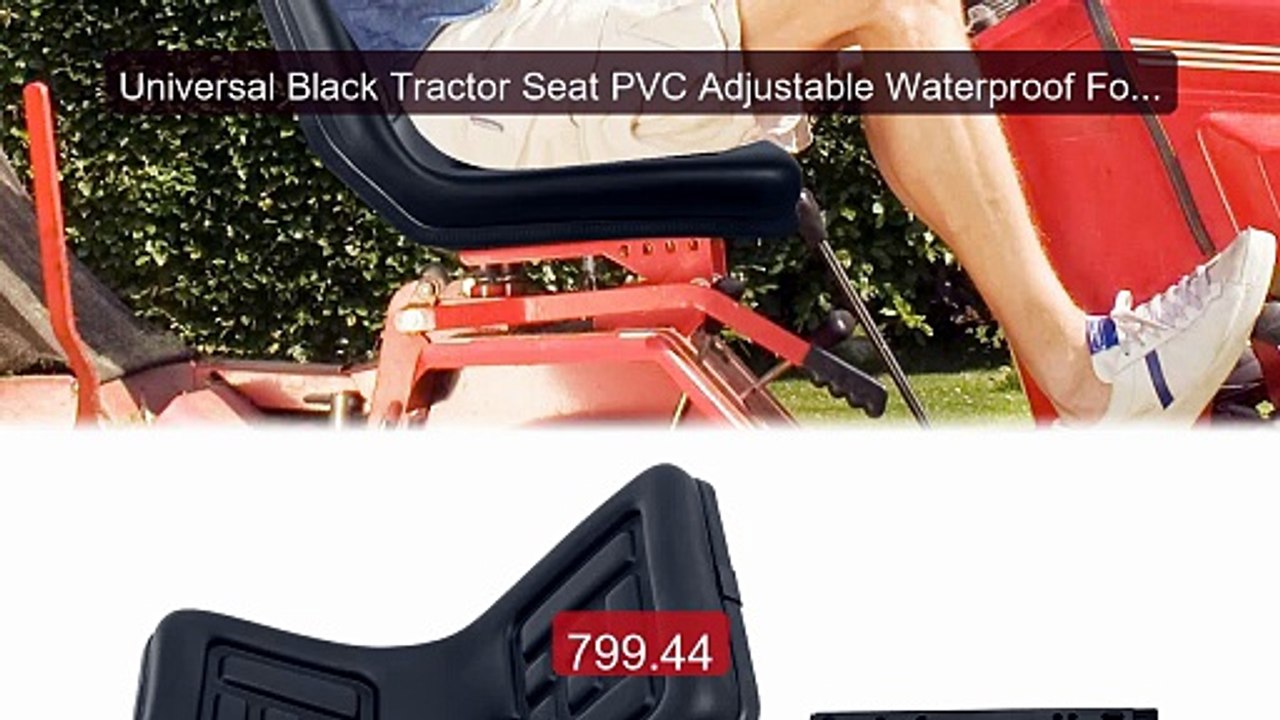 Universal Black Tractor Seat PVC Adjustable Waterproof Forkli... -- Amazing Value 2026 | Must Have!