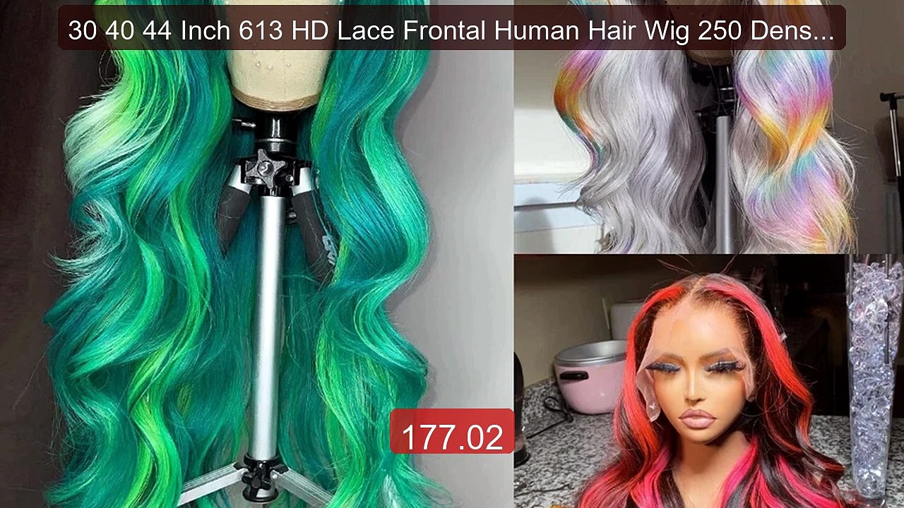 30 40 44 Inch 613 HD Lace Frontal Human Hair Wig 250 Density 13x6 C... -- Top Rated 2026 | Buy Now!