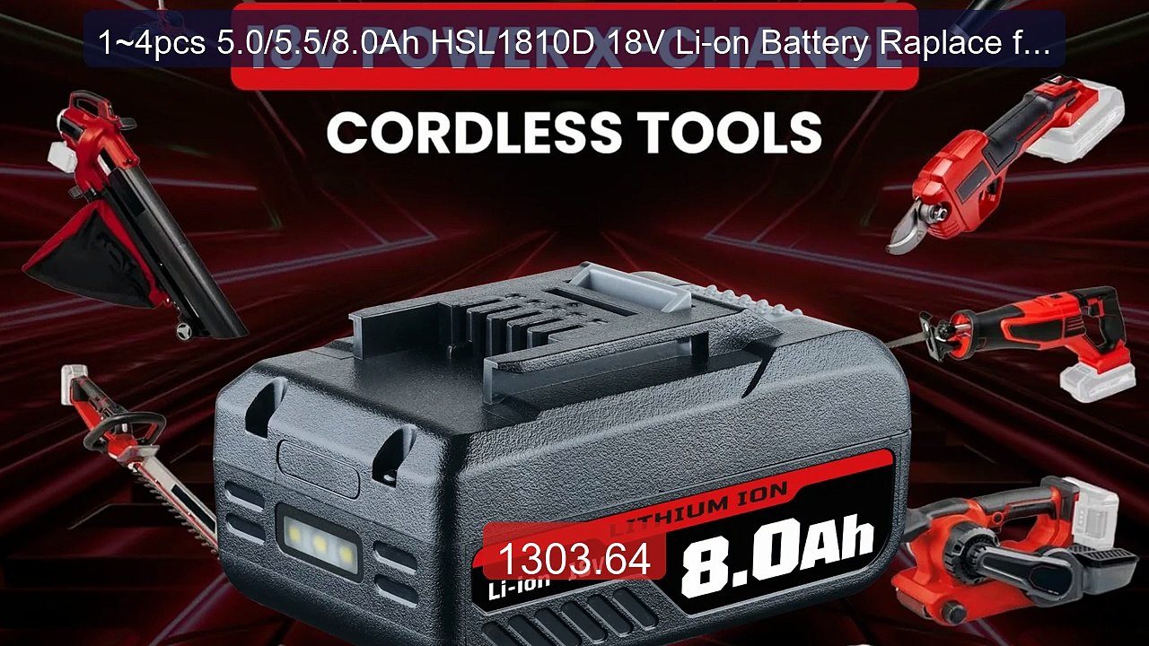 1~4pcs 5.0/5.5/8.0Ah HSL1810D 18V Li-on Battery Raplace for Ei... -- Best Buy 2026 | Great Quality!
