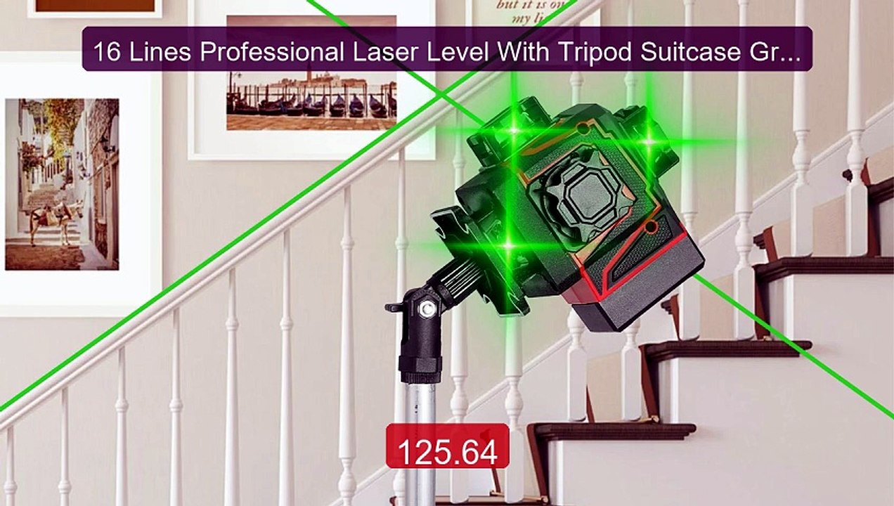 16 Lines Professional Laser Level With Tripod Suitcase Green Laser... -- Best Deal 2026 | Shop Now!