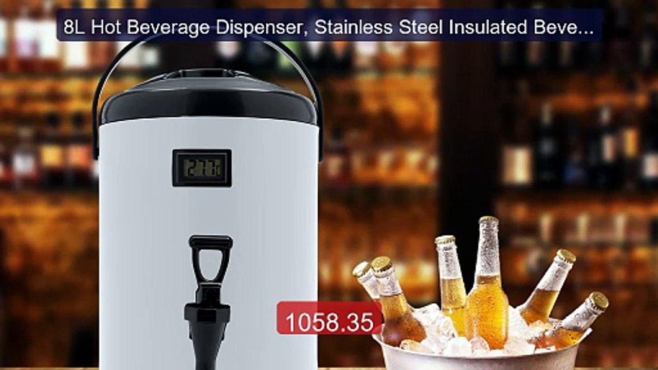 8L Hot Beverage Dispenser, Stainless Steel Insulated Beverage ... -- Hot Deal 2026 | Limited Offer!
