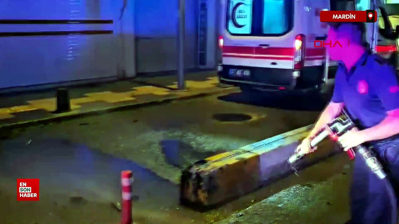 Mardin'de refüje çarparak takla atan otomobilin sürücüsü yaralandı